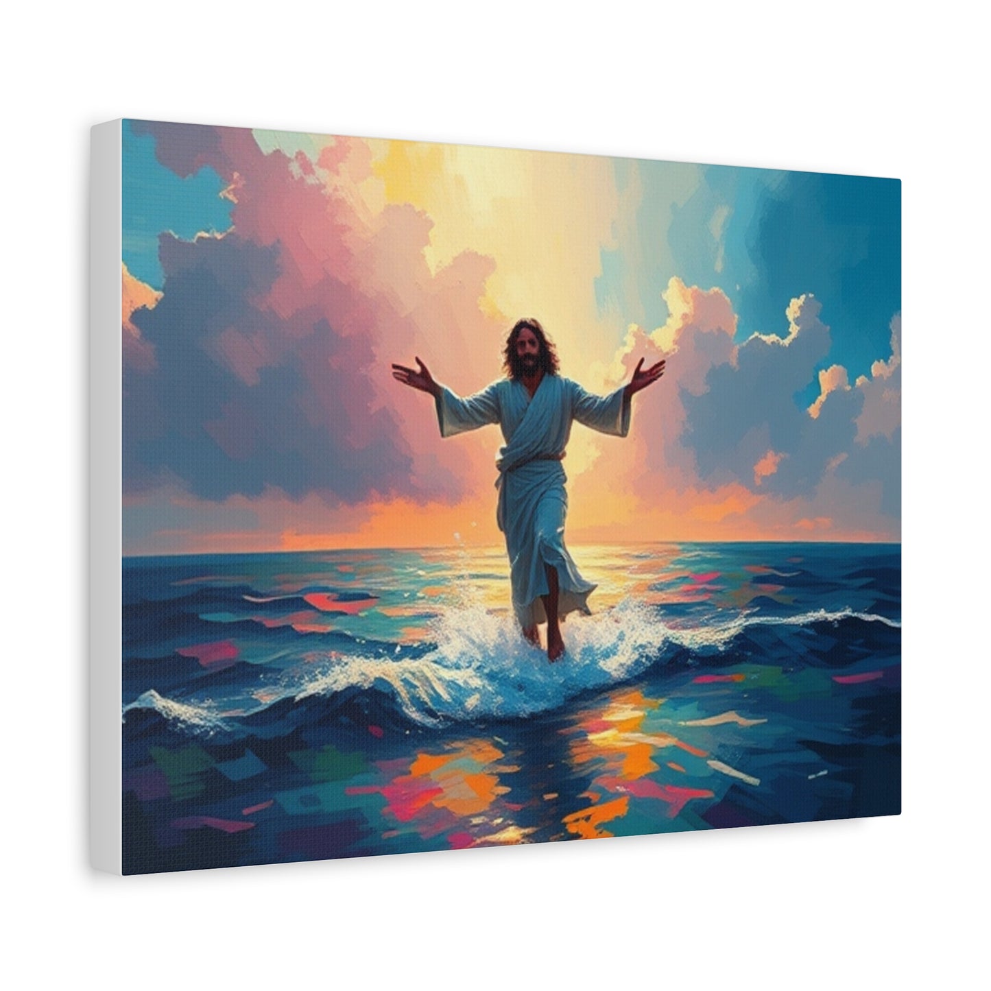 Jesus walks on water