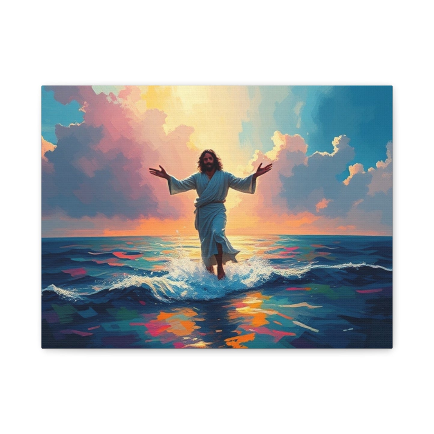 Jesus walks on water